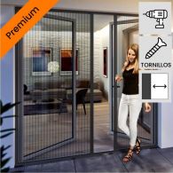 montage moustiquaire plissée pour double porte premium