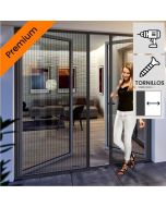 montage moustiquaire plissée pour double porte premium